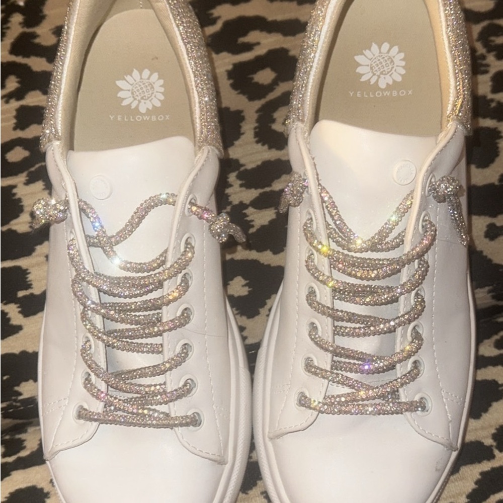 Worn once yellow box sneakers
